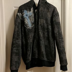 No Boundaries Gray & Black Hoodie